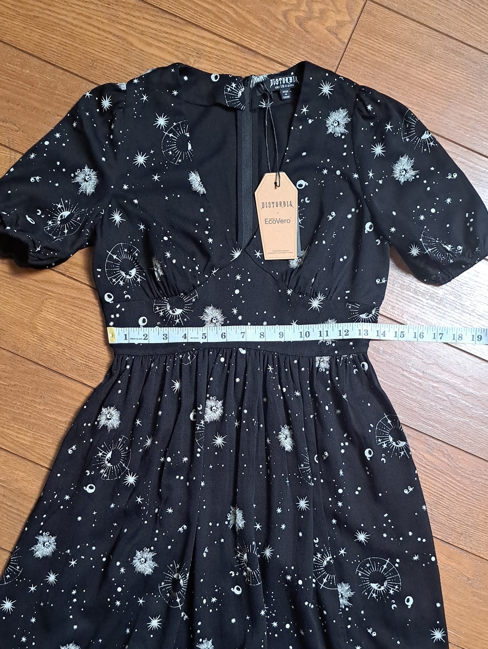 Disturbia Comet Celestial Puff Sleeve Midaxi Dress ✨ US 2 / UK 6 NWT - Picture 13 of 14